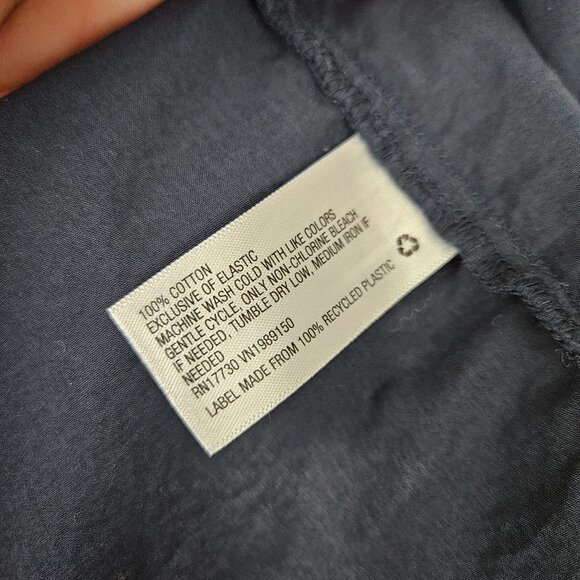 A New Day Cotton Poplin Midi Sundress High Neck XXL Navy Blue Sleeveless‎ Dress - Picture 10 of 10